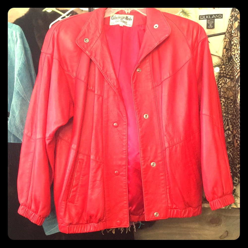 GiovinezzaModa byRoccoD’Amelio RedXSLeather Jacket